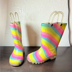Western Chief Kids Rainbow Striped Rain Boots